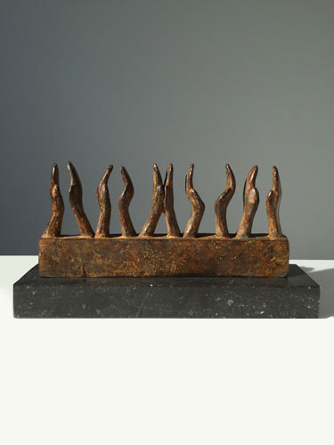 Bronzen award sculptuur applaus, award beelden van beeldhouwer Ragonda IJtsma