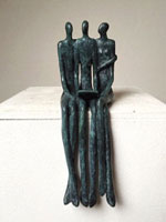 Bronzen beeldje in opdracht, sculptuur ter nagedachtenis